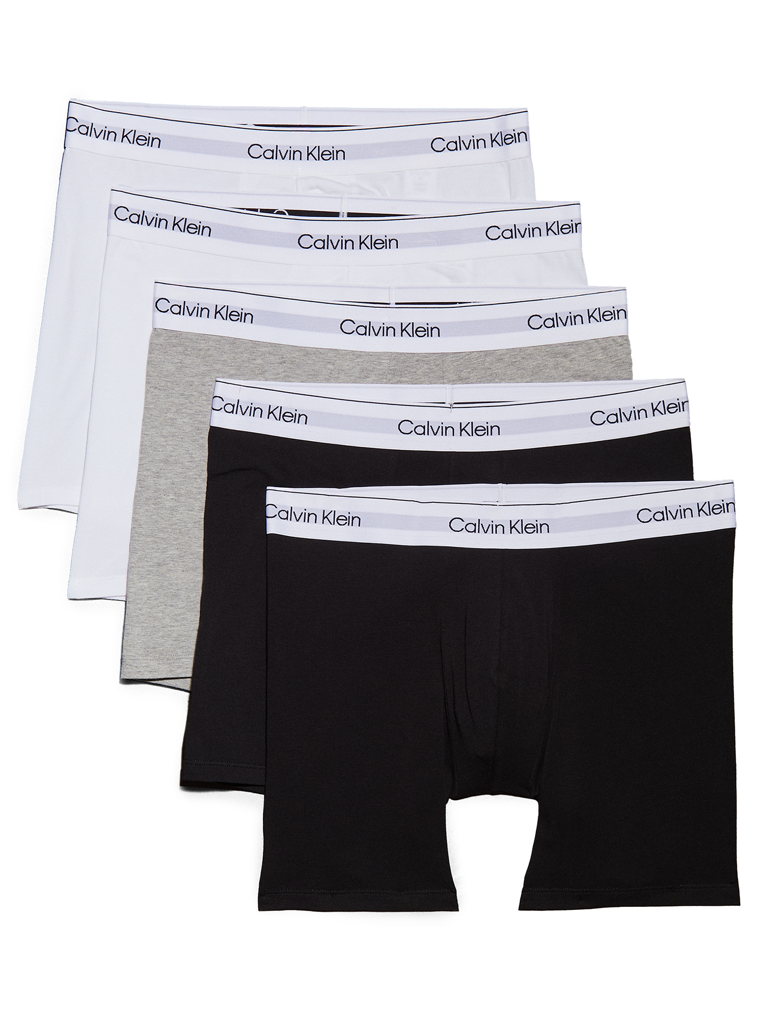 Calvin Klein Men's 5 Pack Boxer Brief - Icon Cotton Stretch