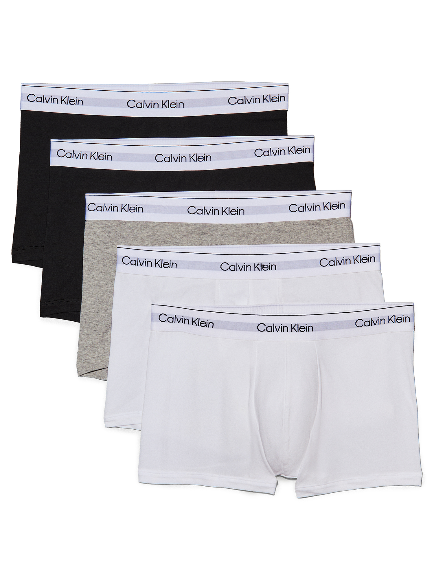 Calvin Klein Men's 5 Pack Trunk - Icon Cotton Stretch
