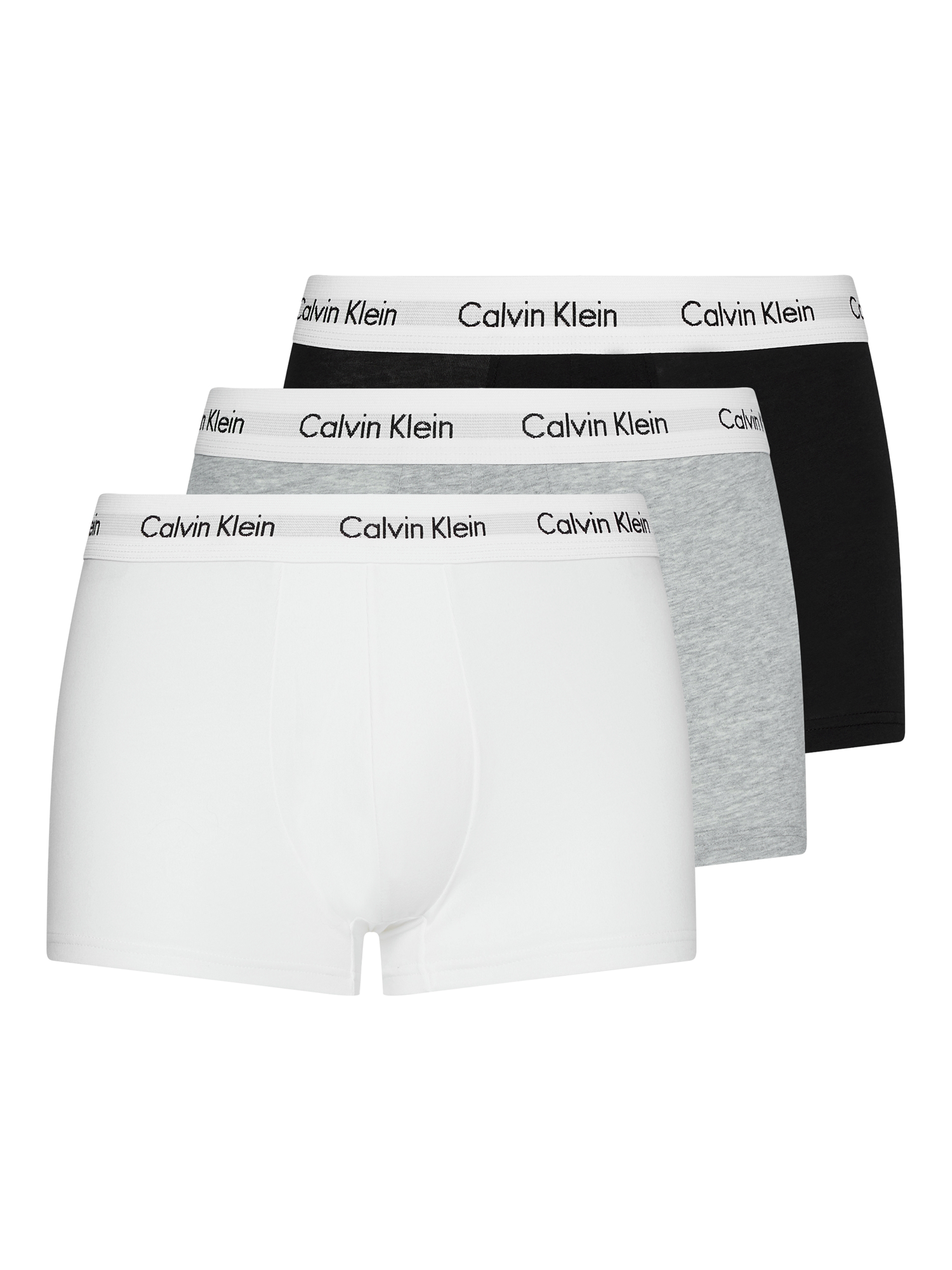 Calvin Klein 3 Pack Men's Cotton Stretch Low Rise Trunk