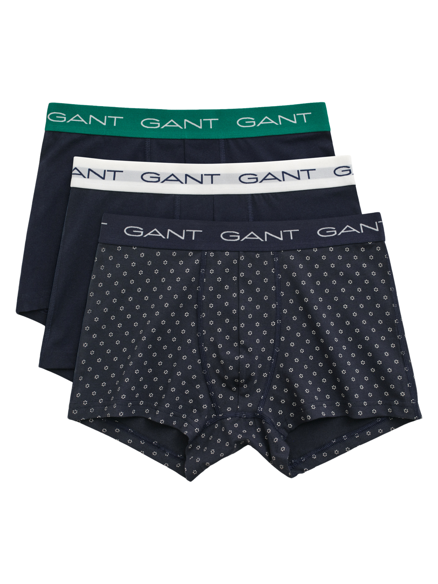 Gant Men's 3 Pack Micro Print Trunk