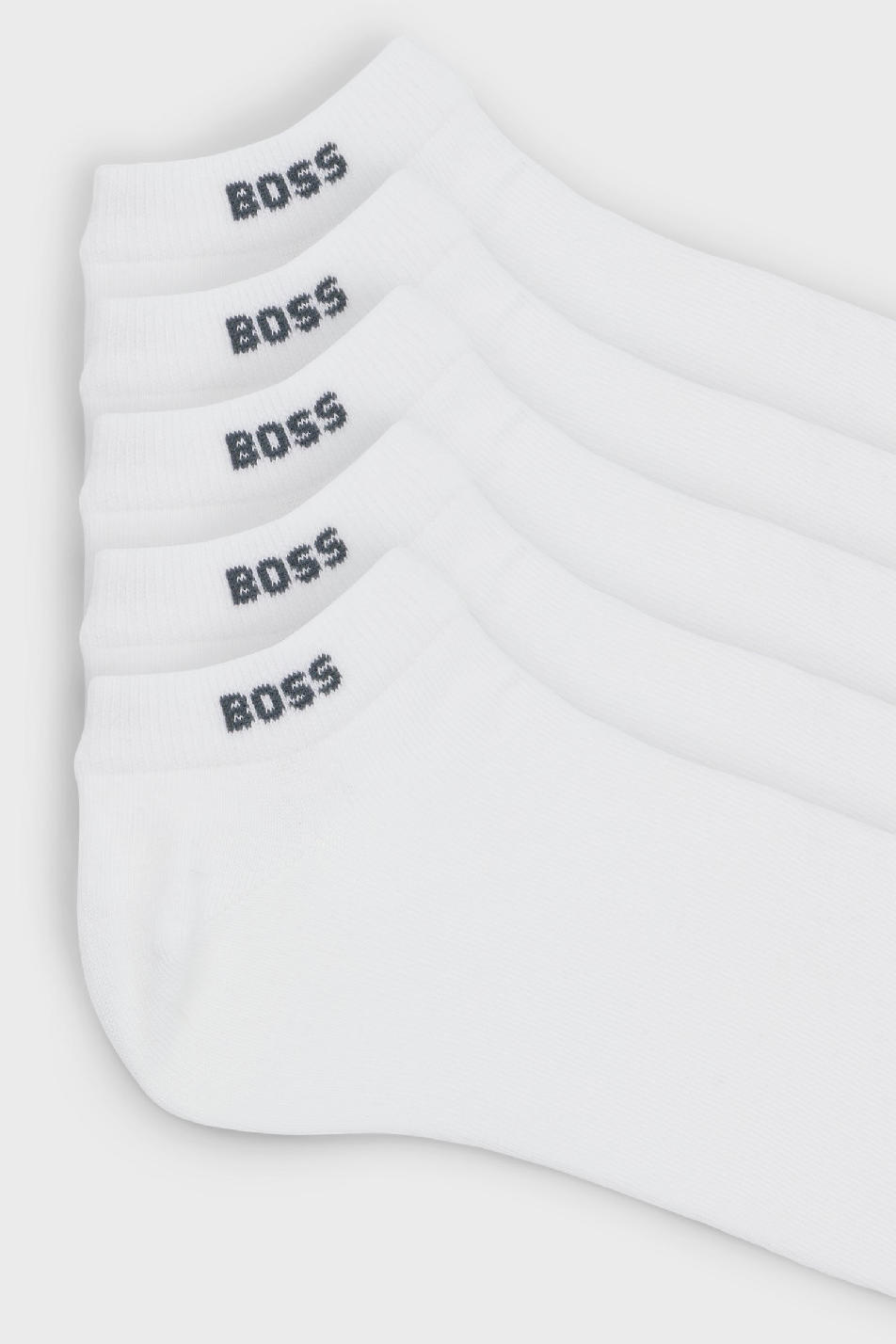 BOSS Men's 5 Pack Cotton Blend Ankle Sock