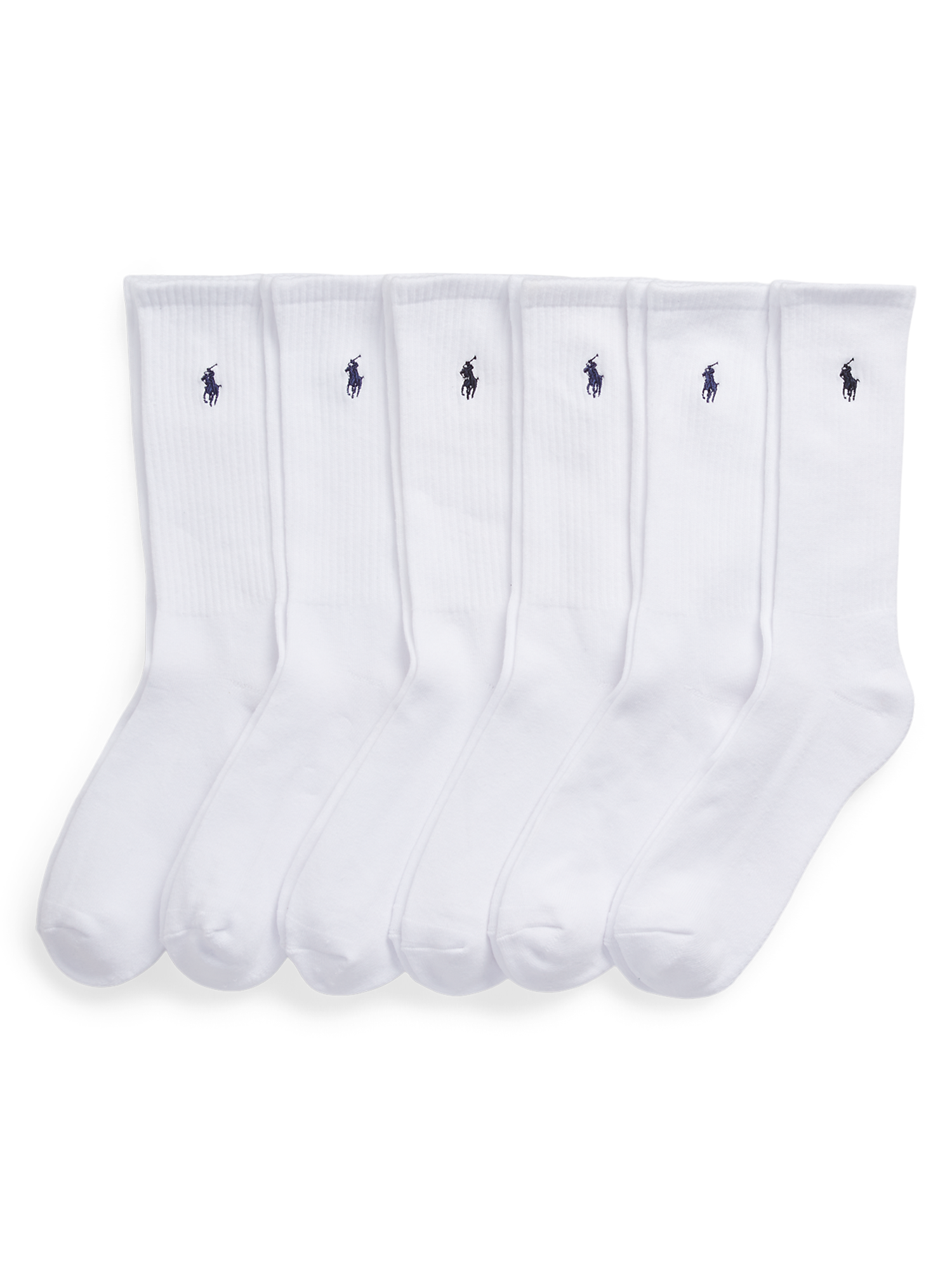 Ralph Lauren Men's 6 Pack Crew Sock