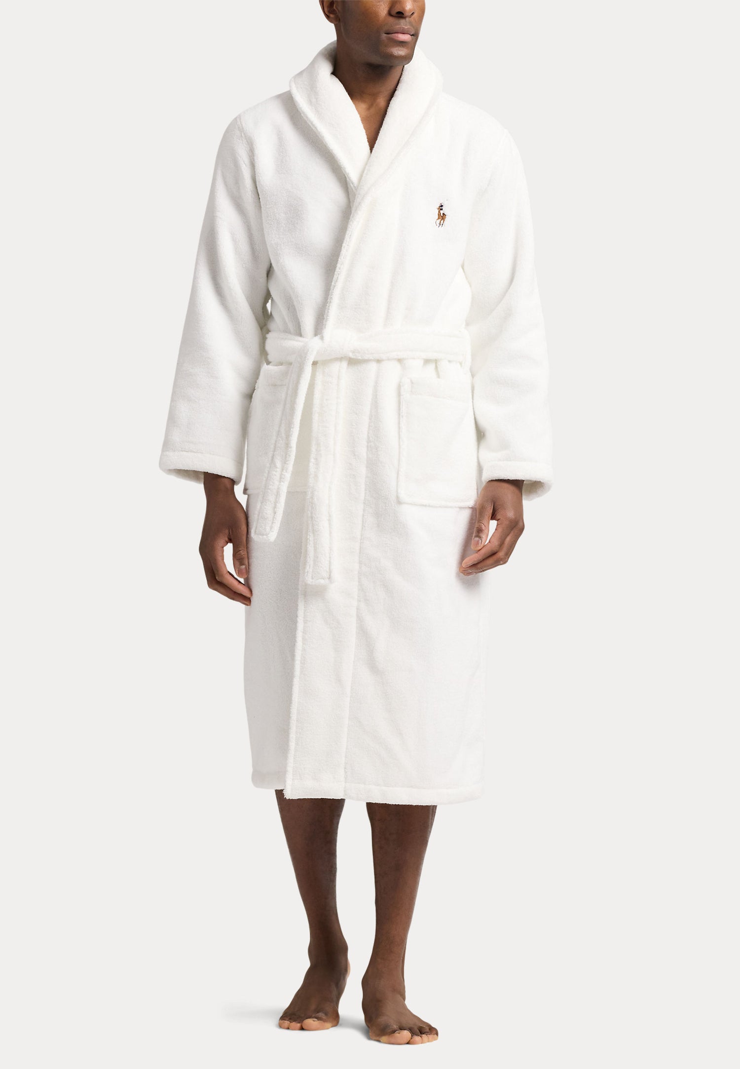 Polo Ralph Lauren Men's Embroided Logo Towelling Robe