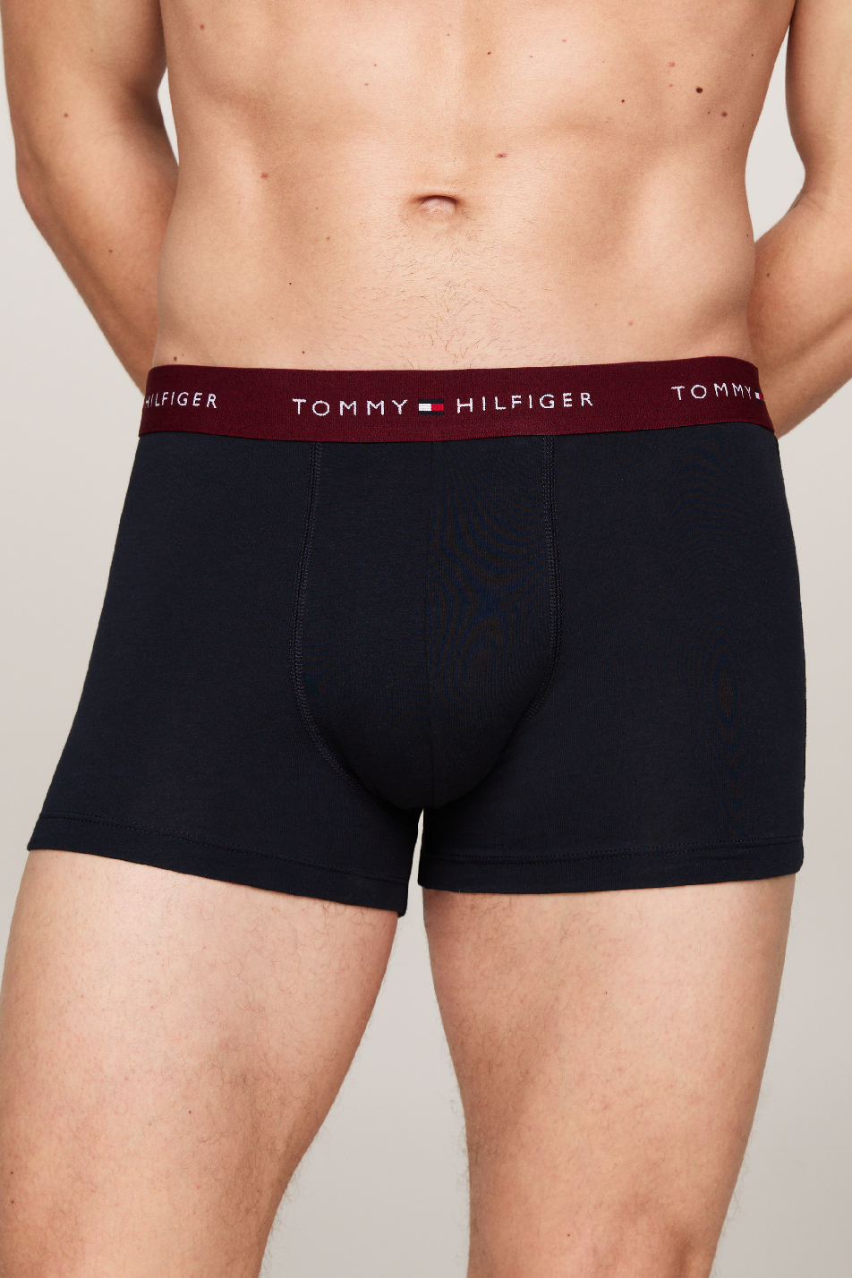 Tommy Hilfiger Men's 3 Pack Logo Waistband Trunk