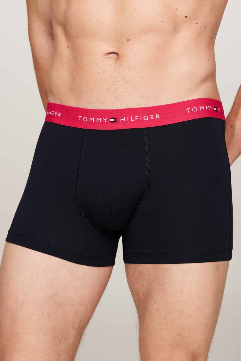 Tommy Hilfiger Men's 3 Pack Logo Waistband Trunk