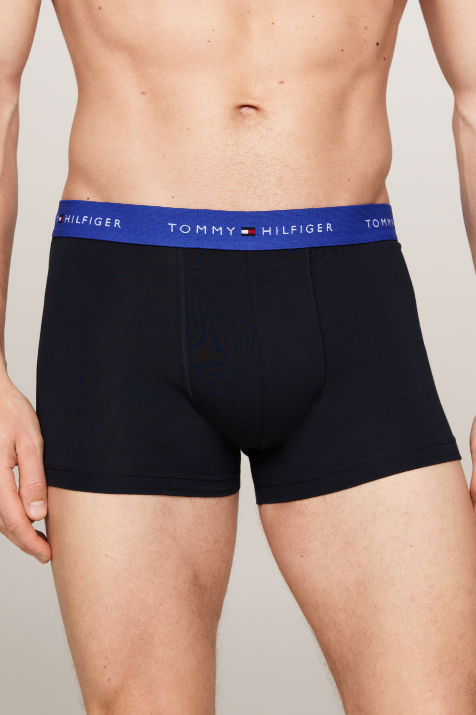 Tommy Hilfiger Men's 3 Pack Logo Waistband Trunk