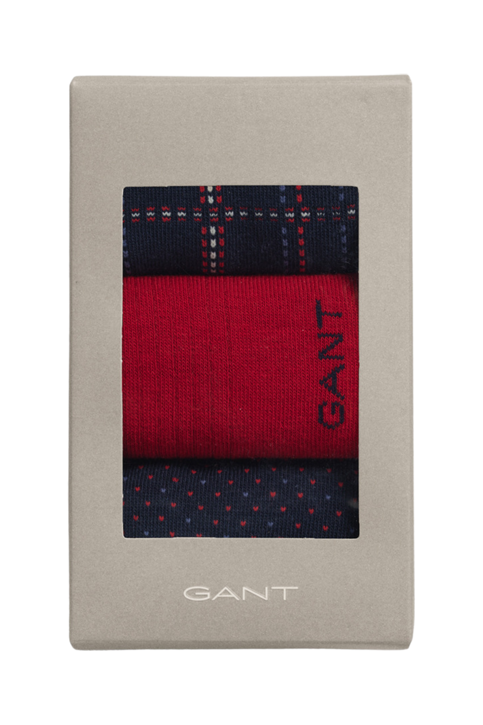 Gant 3 Pack Men's Gift Box Check Sock