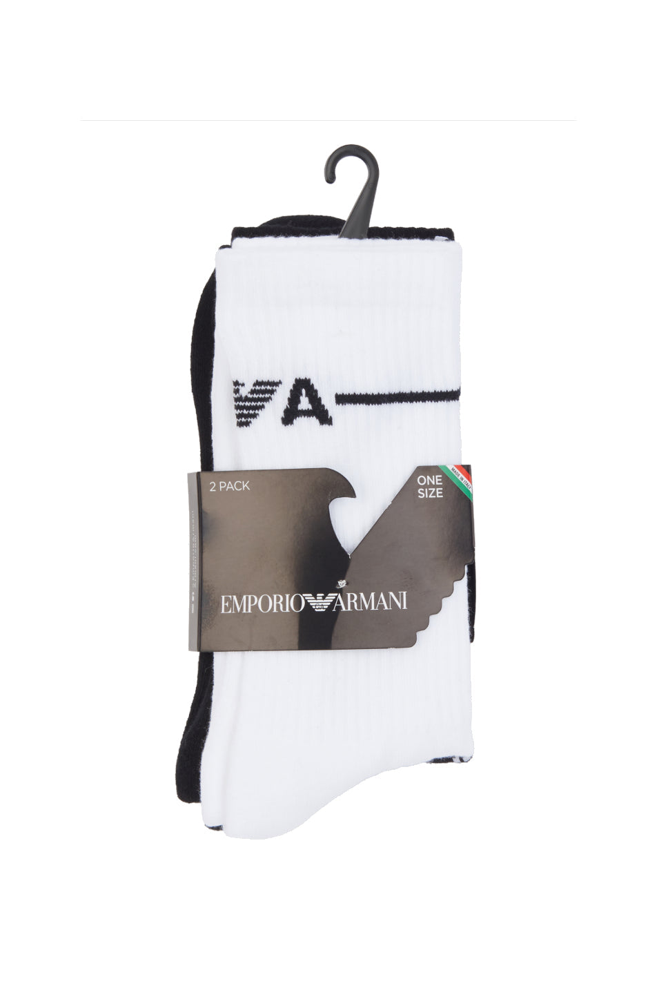 Emporio Armani 2 Pack Men's Knit Crew Sock