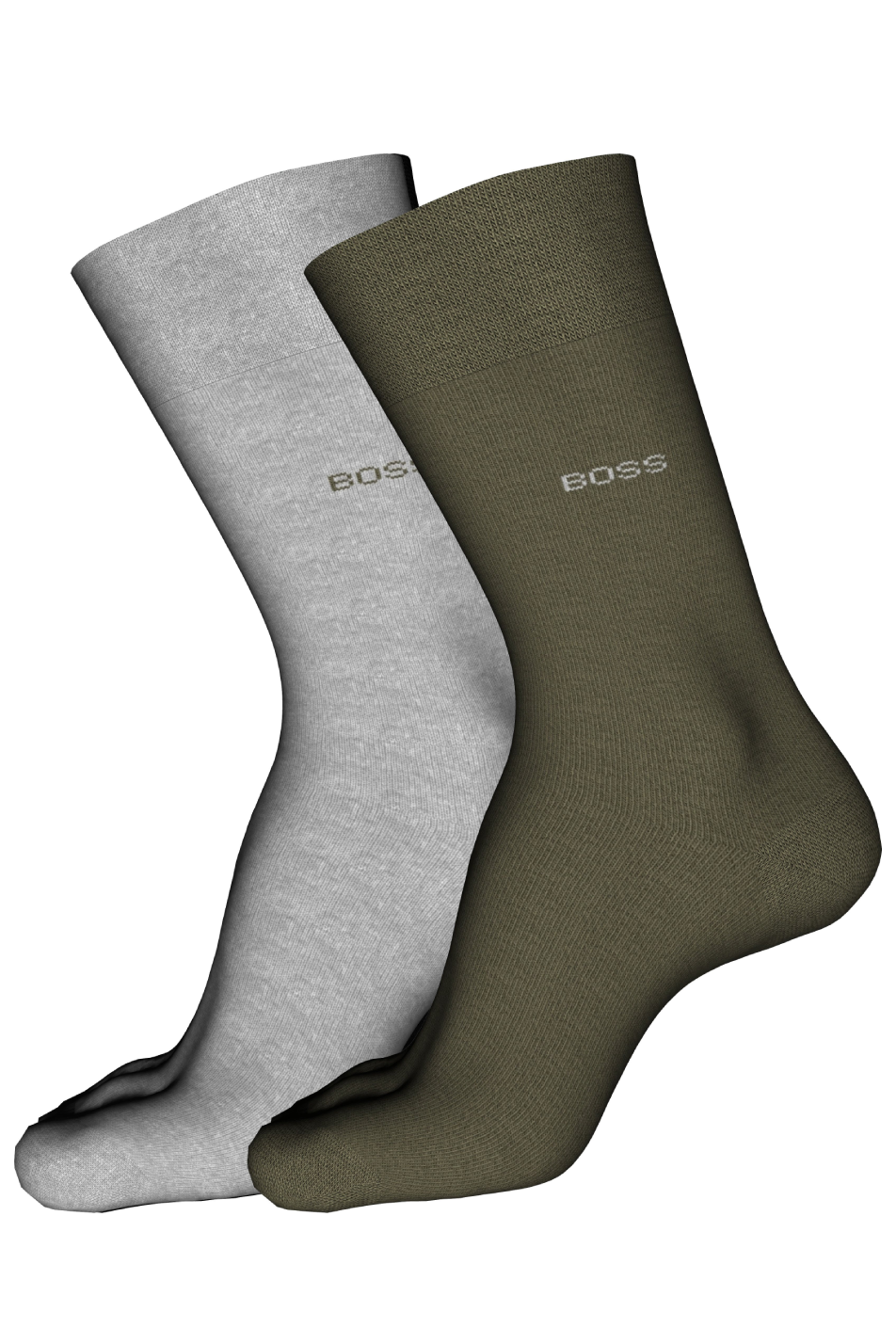 Boss 2 Pack Men's Regular Length Cotton Blend Sock