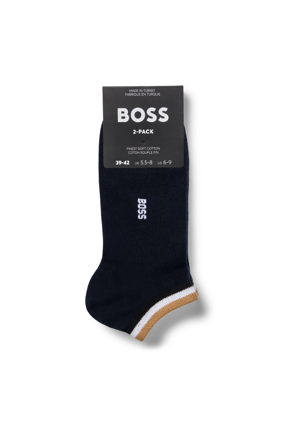 BOSS 2 Pack Men's Uni Stripe Sock