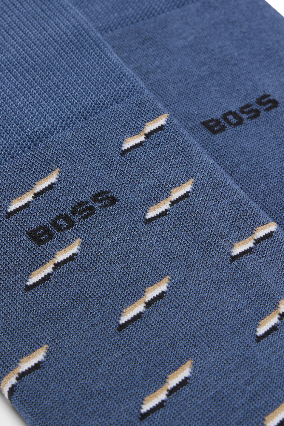 BOSS 2 Pack Men's Minipattern Socks