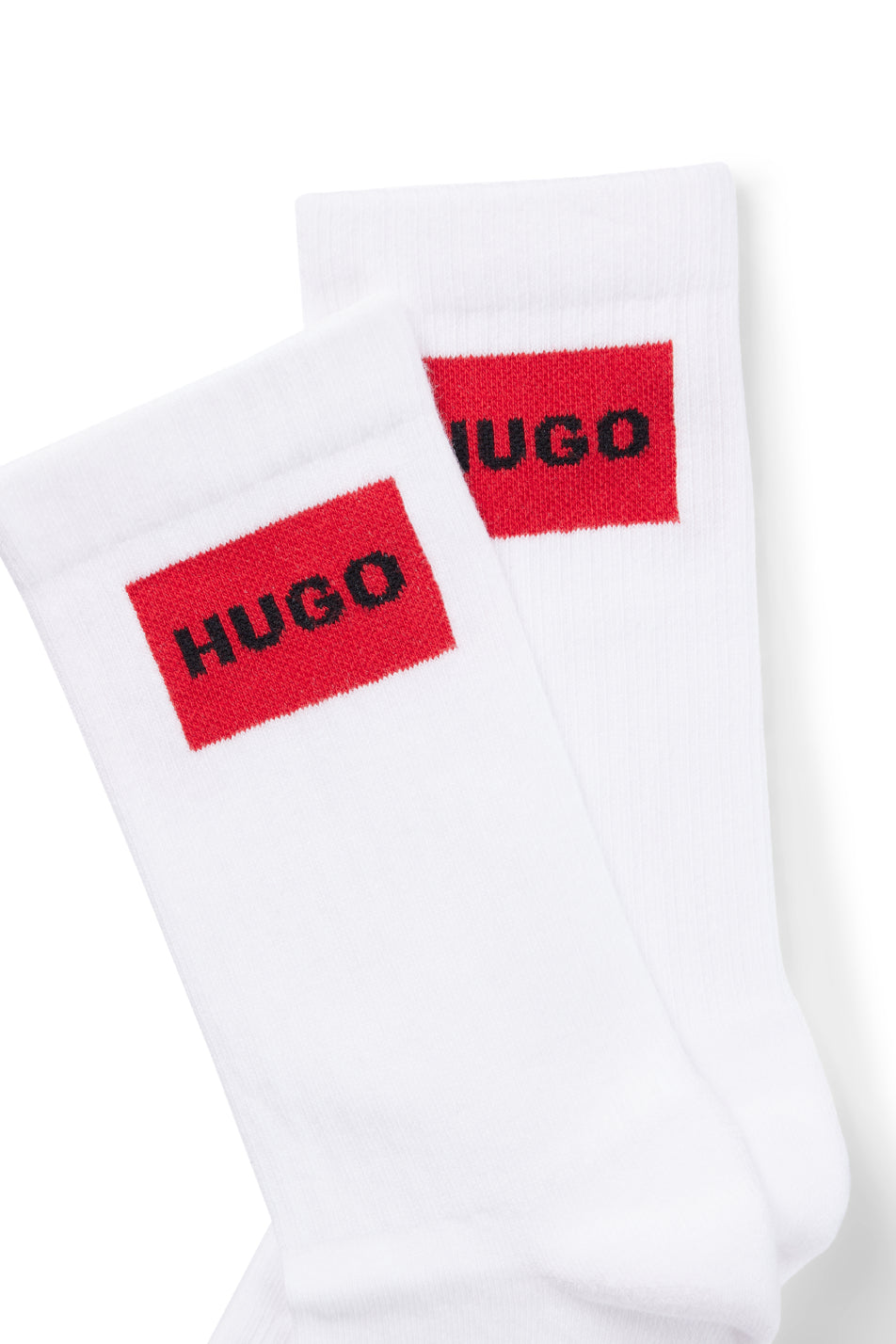 HUGO 2 Pack Men's Rib Logo Sock
