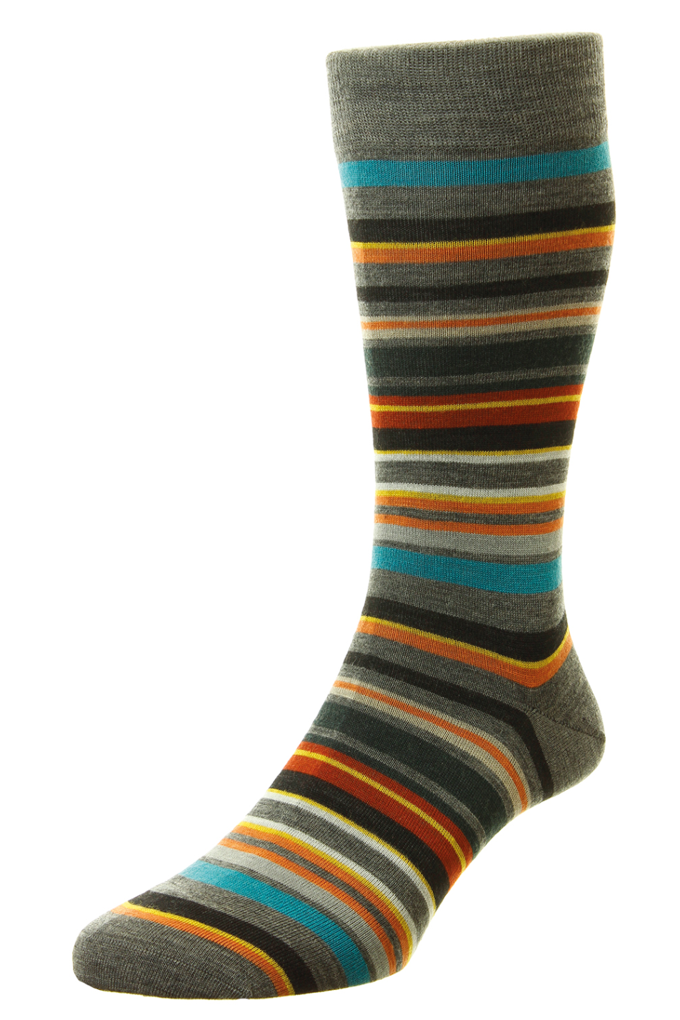 Pantherella Men's Quakers All Over Stripe Sock