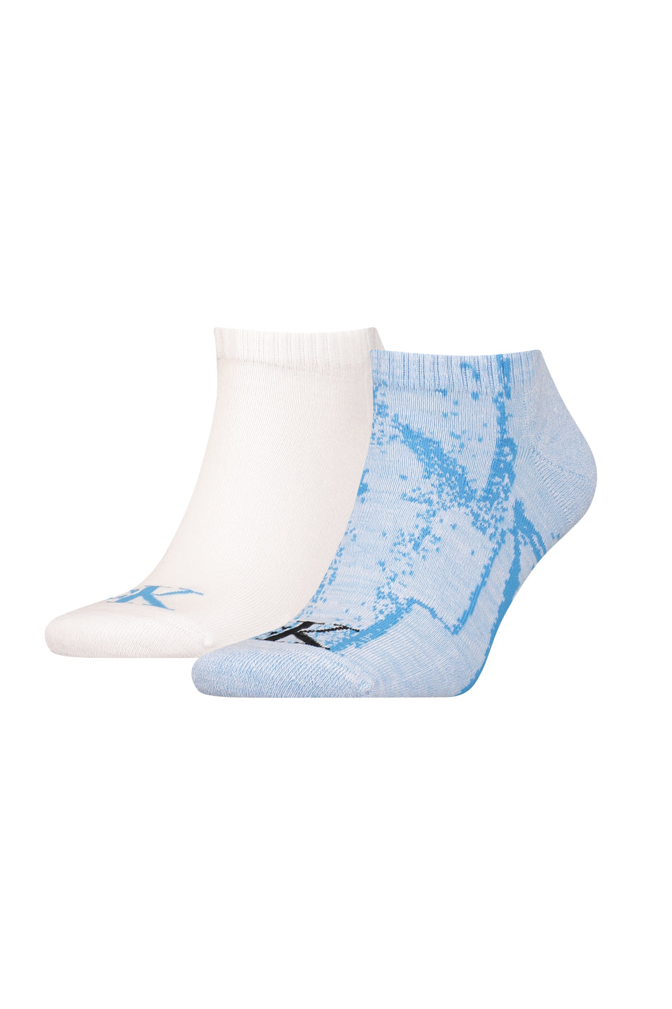 Calvin Klein 2 Pack Men's Distorted Sneaker Sock