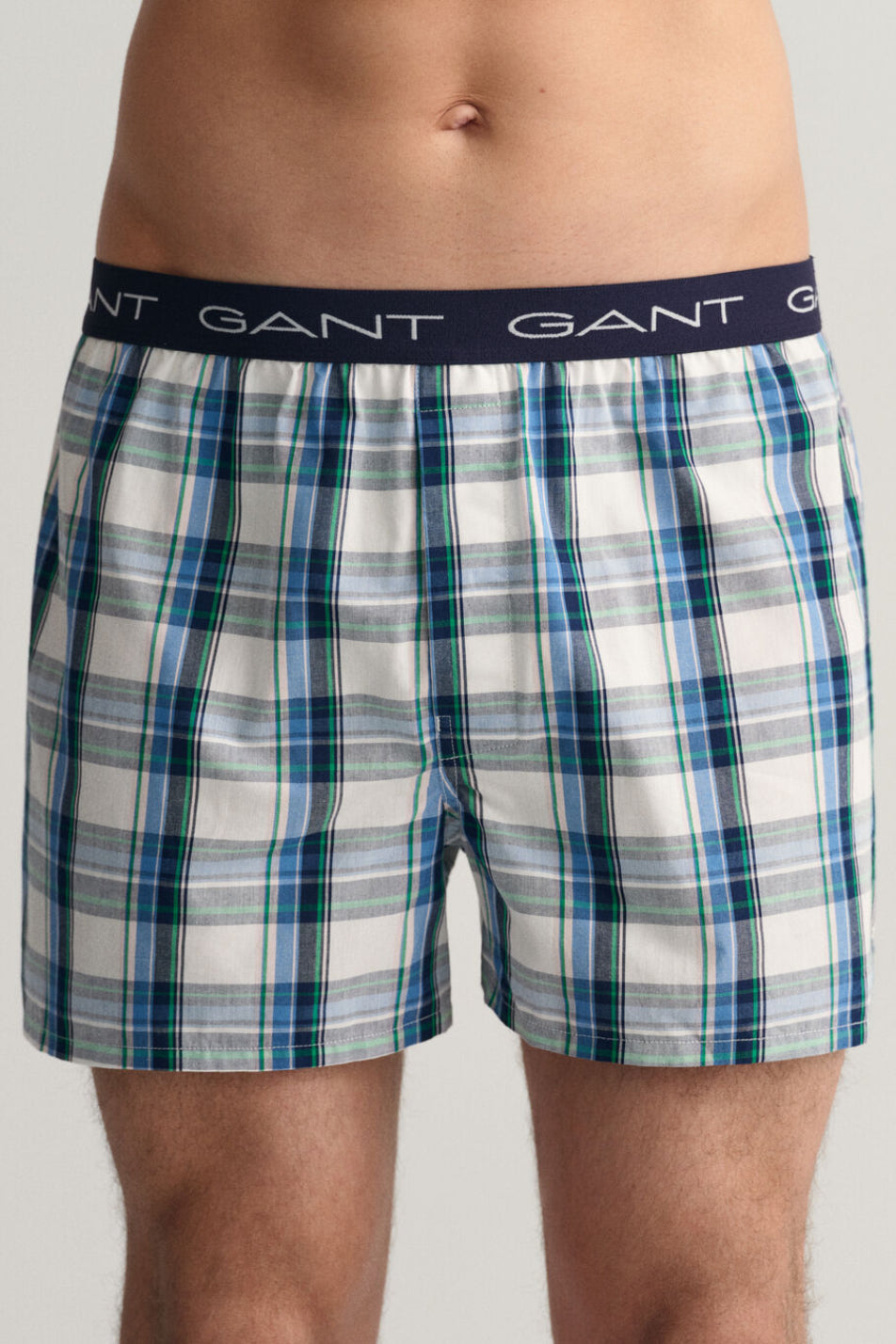 Gant 2 Pack Men's Stripe & Check Boxer Shorts
