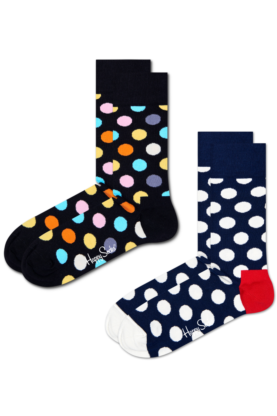 Happy Socks 2 Pack Men's Classic Big Dot Sock