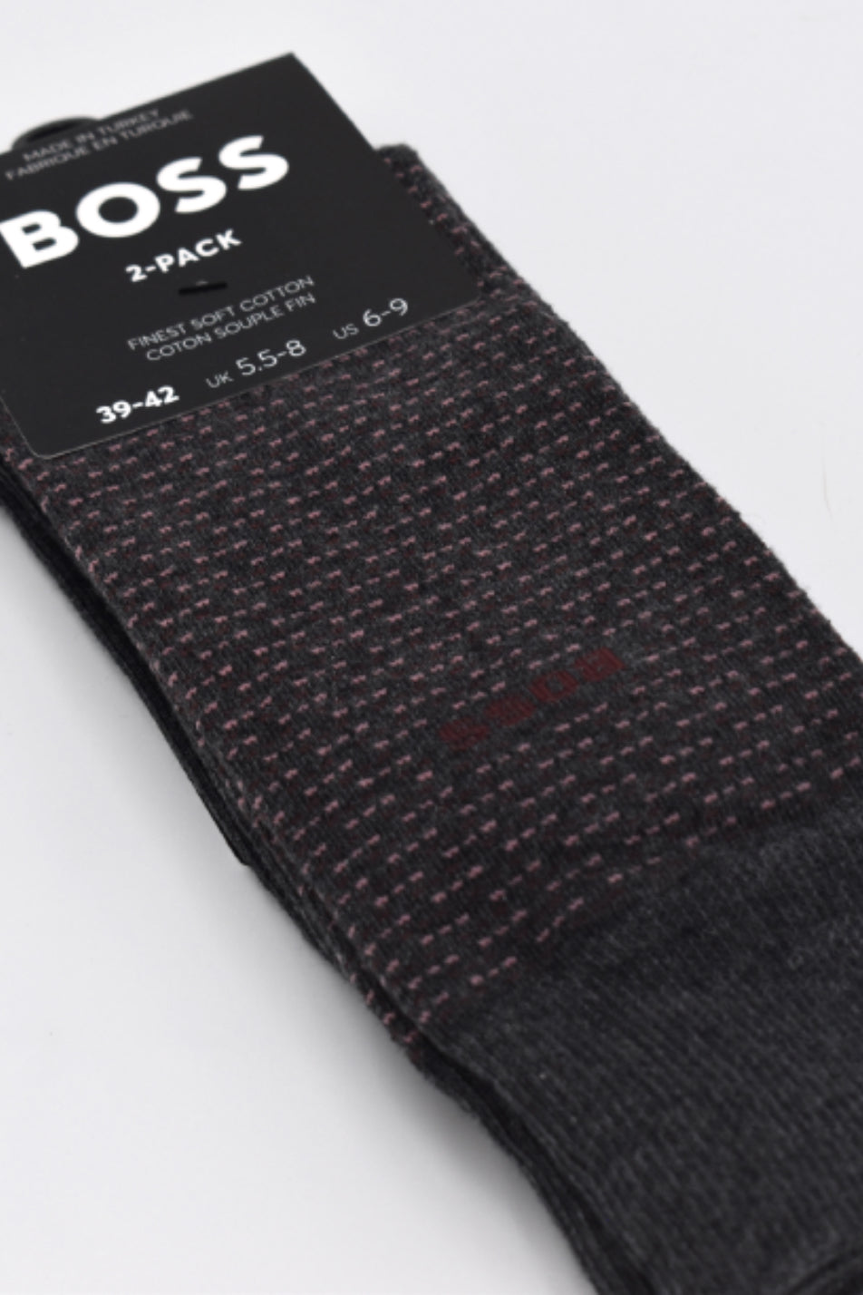 BOSS 2 Pack Men's Minipattern Sock