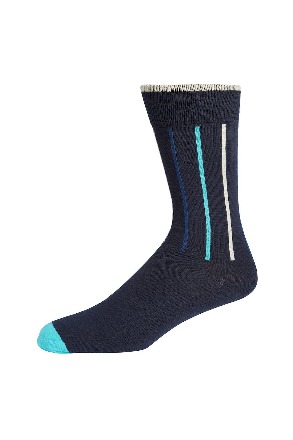 Democratique 2 Pack Men's Latitude Stripe Sock