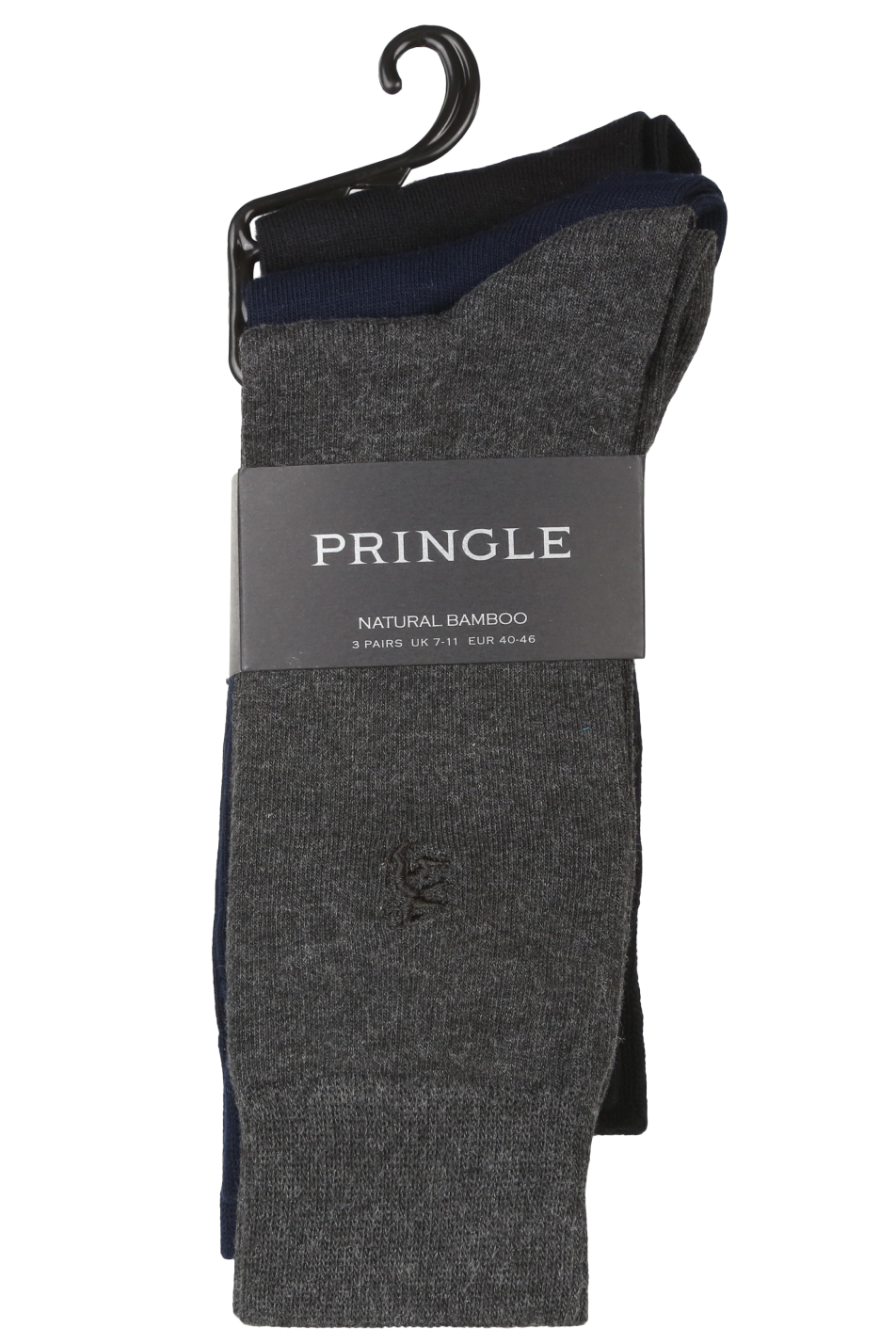 Pringle 3 Pack Men's Plain Sock