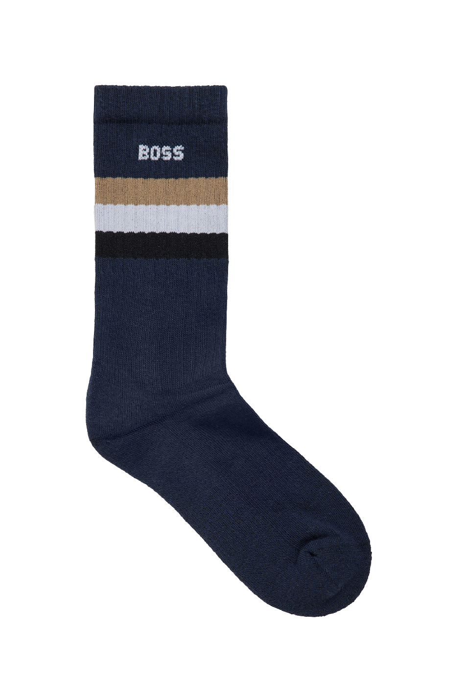 Boss Men's Ribbed Signature Stripe Sock