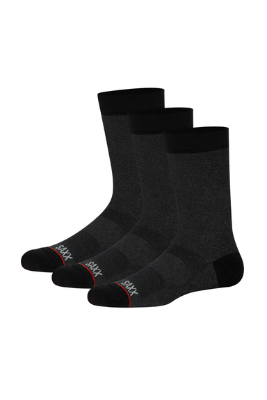 Saxx Underwear Everyday Socks – Super-Soft, Comfortable Men's Socks – Crew  Socks for Men with Cushioned Heel & Toe – Men's Mid Calf Socks, Mid  Grey/Grey Pop Stripe, Large, Pack of 2 