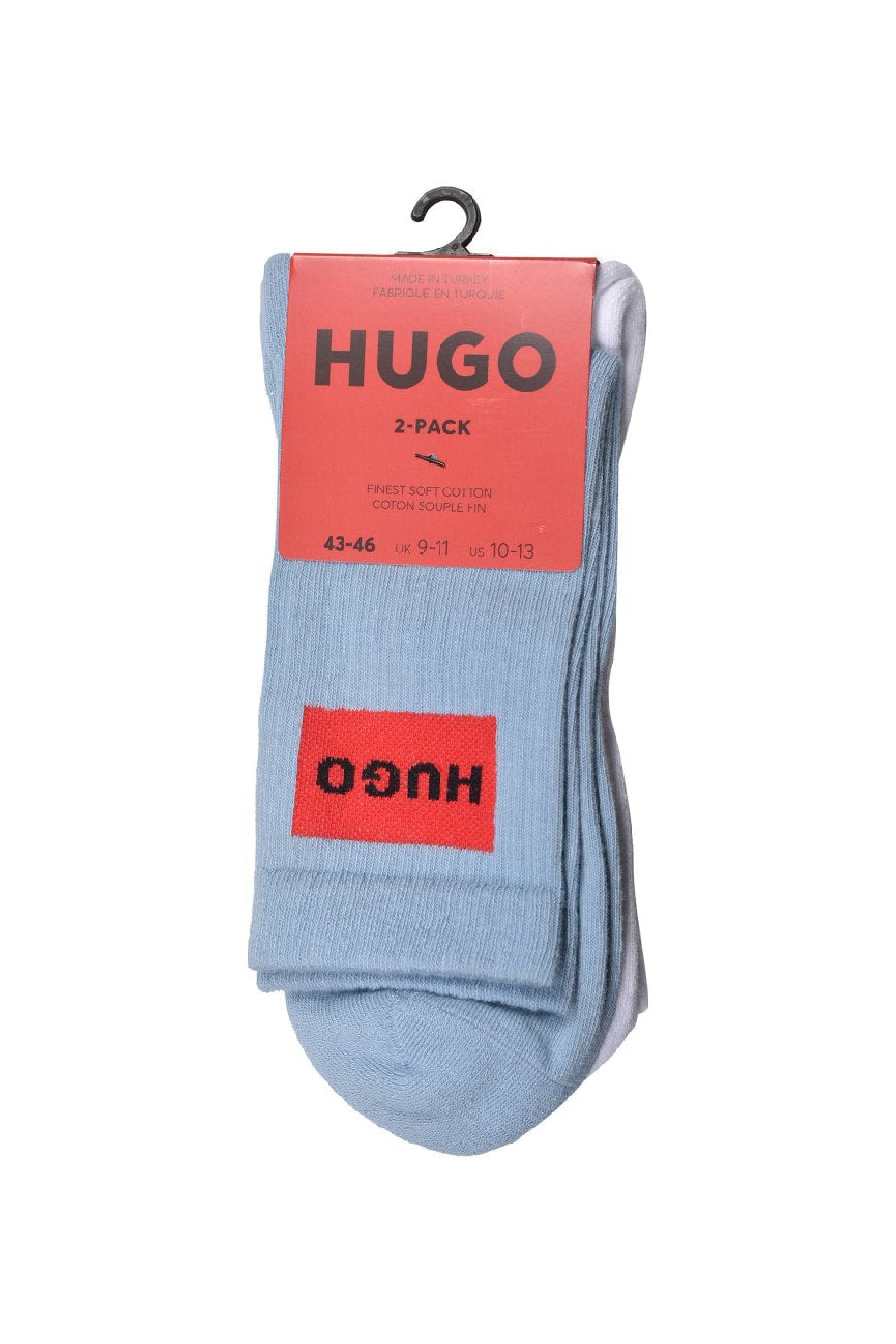 HUGO 2 Pack Men's Rib Sock