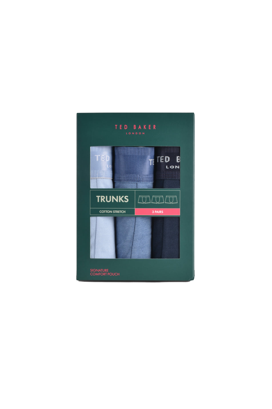 Ted Baker 3 Pack Men's Cotton Fashion Trunk