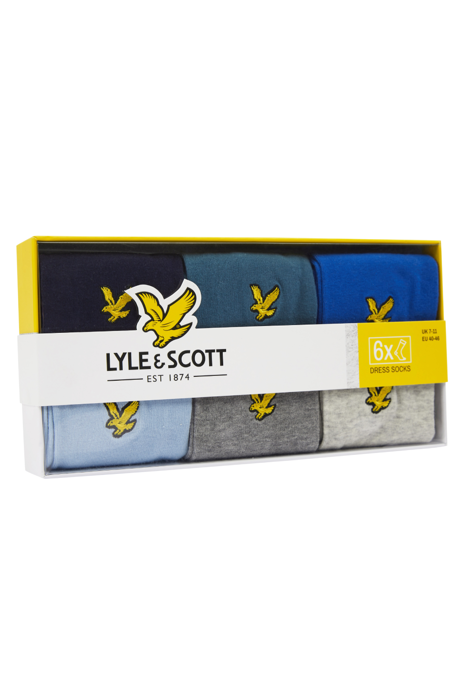 Lyle & Scott 5 Pack Men's Plain Sock