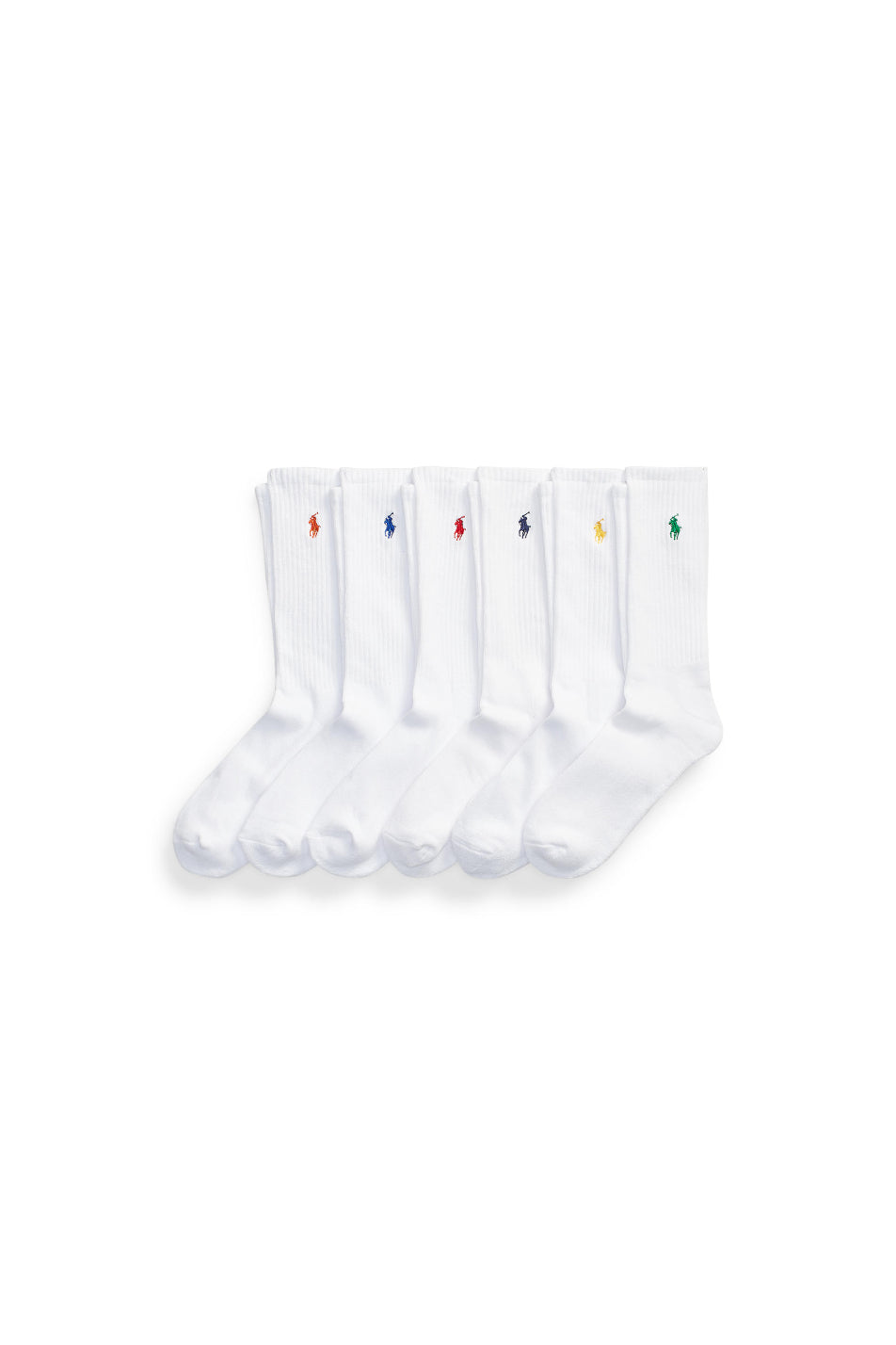 Polo Ralph Lauren 6 Pack Unisex Cotton Crew Sock