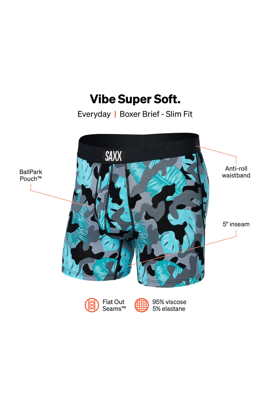 SAXX Men's Vibe Super Soft Boxer Brief