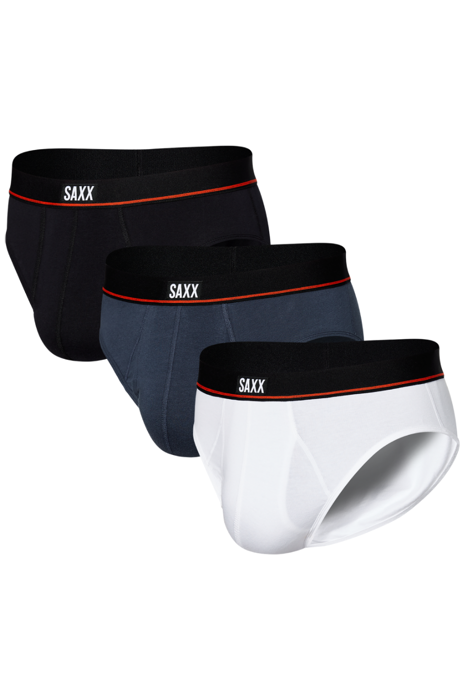 SAXX 3 Pack Men's Non-Stop Stretch Cotton Brief