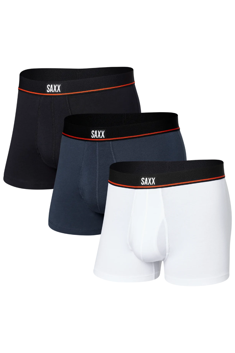 SAXX 3 Pack Men's Non-Stop Stretch Cotton Trunk